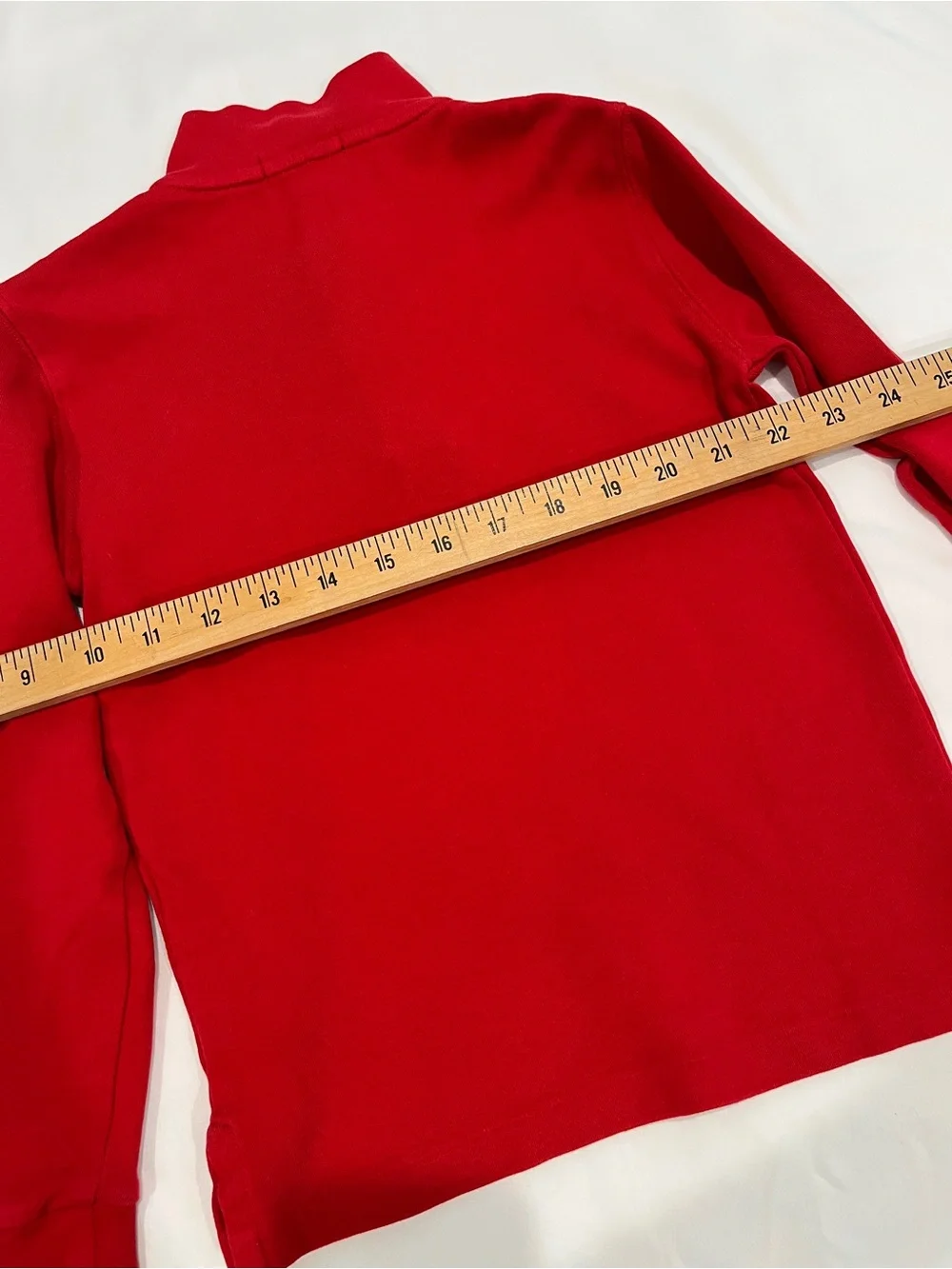 BOYS Ralph Lauren Red Half-Zip Sweater with Polo Logo